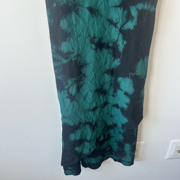 Amanda Uprichard Tie Dye Ansonia Dress Green black size small GUC R0725 - Picture 5 of 8